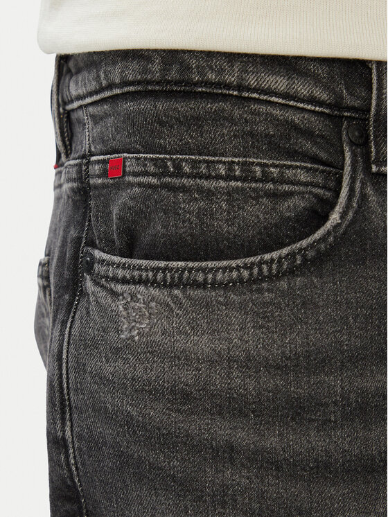 HUGO HUGO Džínsy 50568074 Sivá Extra Slim Fit