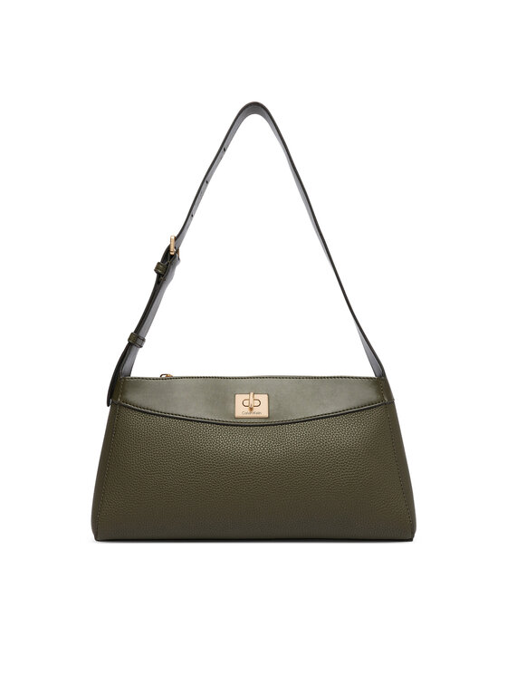Calvin Klein Calvin Klein Torbica Mix Media Shoulder Bag LV04F3886G Tamno zelena