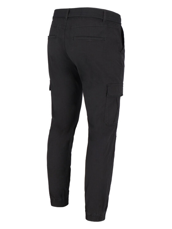 Volcano Volcano Spodnie cargo R-FORN Czarny Regular Fit