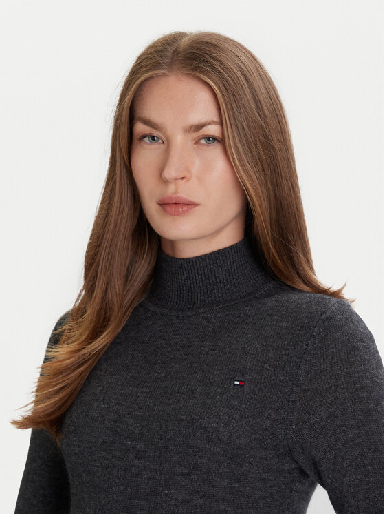 Tommy Hilfiger Tommy Hilfiger Kasdieninė suknelė WW0WW47303 Pilka Regular Fit