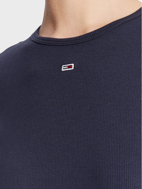 Tommy Jeans Tommy Jeans T-shirt Essential DW0DW14876 Blu scuro Slim Fit