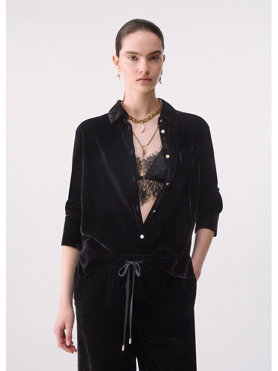 Liu Jo Liu Jo Camicia CF6201T655022222 Nero Regular Fit