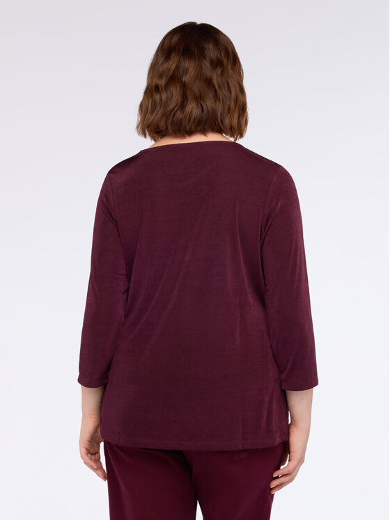 Fiorella Rubino Fiorella Rubino T-shirt G257L008577N036 Bordeaux Regular Fit