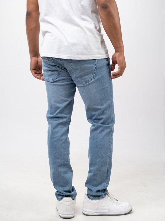 MyStars MyStars Jeansy Spodnie Jeansowe Slim Męskie Niebieskie MyStars Luke 32/32 Niebieski Regular Fit