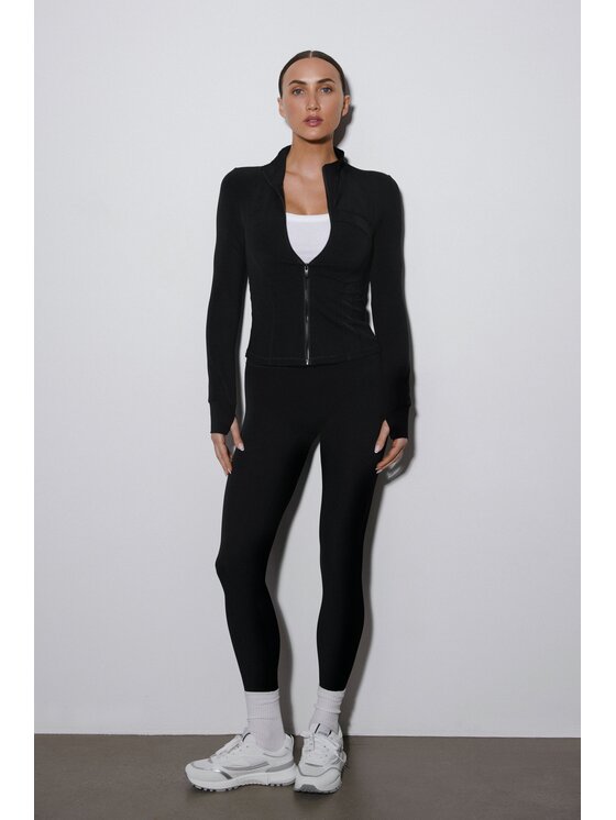 Estro Estro Σετ φούτερ και κολάν ER00119509 Μαύρο Slim Fit