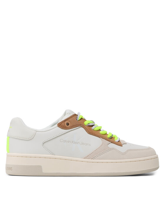 Calvin Klein Jeans Tenisice Basket Cupsole Fluo Contrast YW0YW00920 Bijela