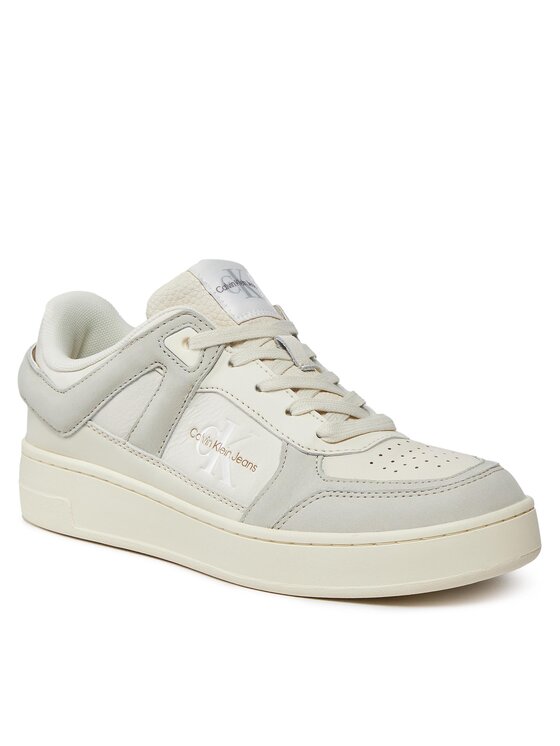 Calvin Klein Jeans Calvin Klein Jeans Sneakersy Basket Cupsole Low Mix Ml Fad YW0YW01301 Béžová