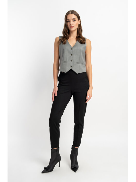 CLICK CLICK Γιλέκο 70-985 Γκρι Comfort Fit