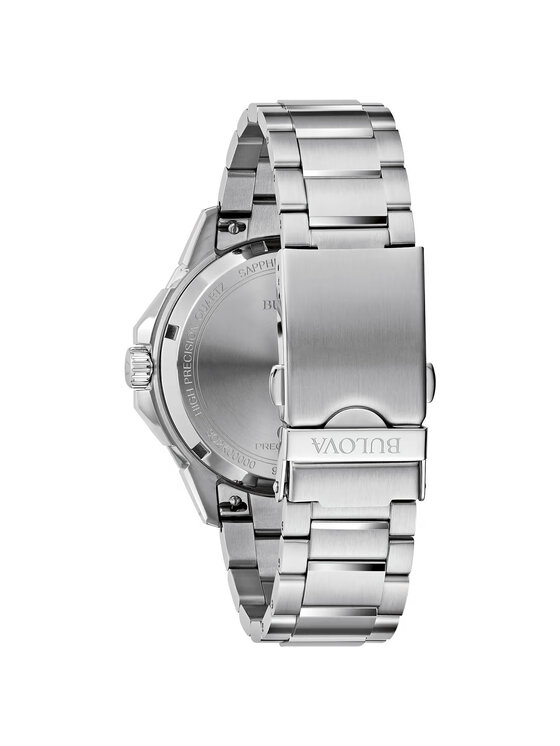 Bulova Bulova Zegarek 96B433 Srebrny