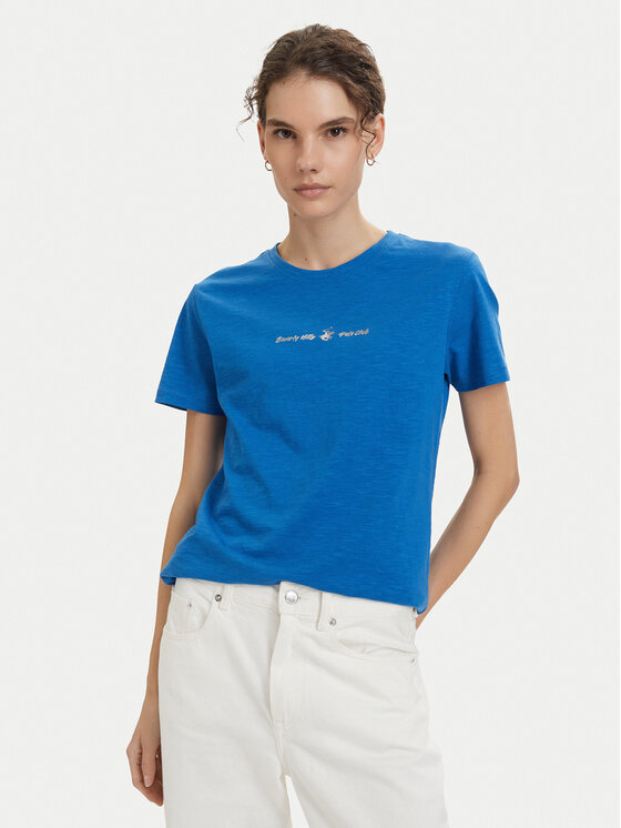Beverly Hills Polo Club Tricou P-SS26W-TS6510 Albastru Regular Fit