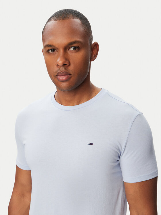 Tommy Jeans Tommy Jeans T-särk Jaspe DM0DM20363 Helesinine Slim Fit