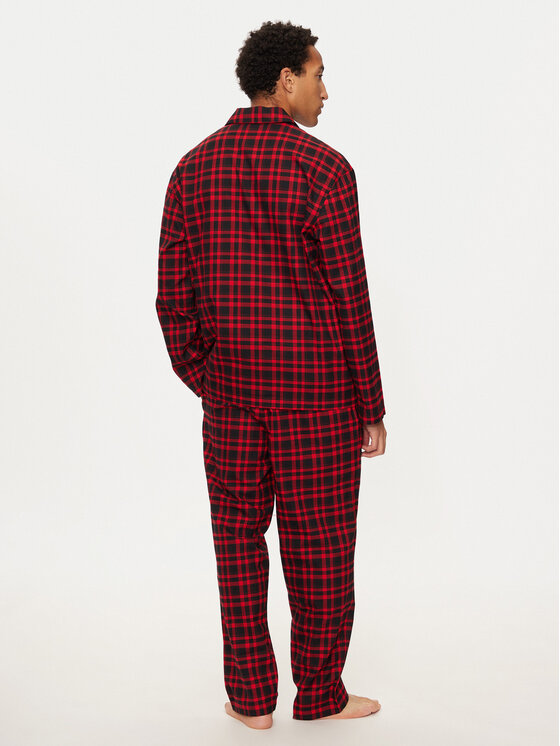 HUGO Hugo Piżama 50534200 Czerwony Relaxed Fit