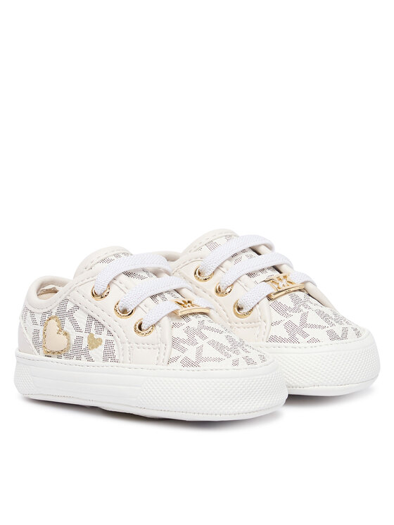 MICHAEL Michael Kors MICHAEL Michael Kors Sneakersy Baby Brittania Hearts MK04984256 Biały