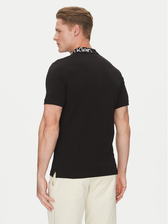 Calvin Klein Calvin Klein Polo marškinėliai K10K114474 Juoda Regular Fit