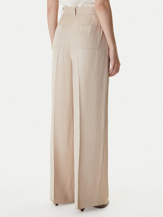 Marella Marella Текстилни панталони Emme by Marella Adito 2615131221 Бежов Straight Fit