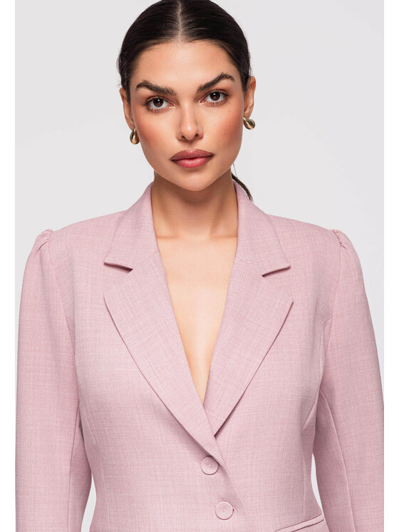 Ombre Ombre Sukienka wieczorowa LA-OM-DLR302 Różowy Slim Fit
