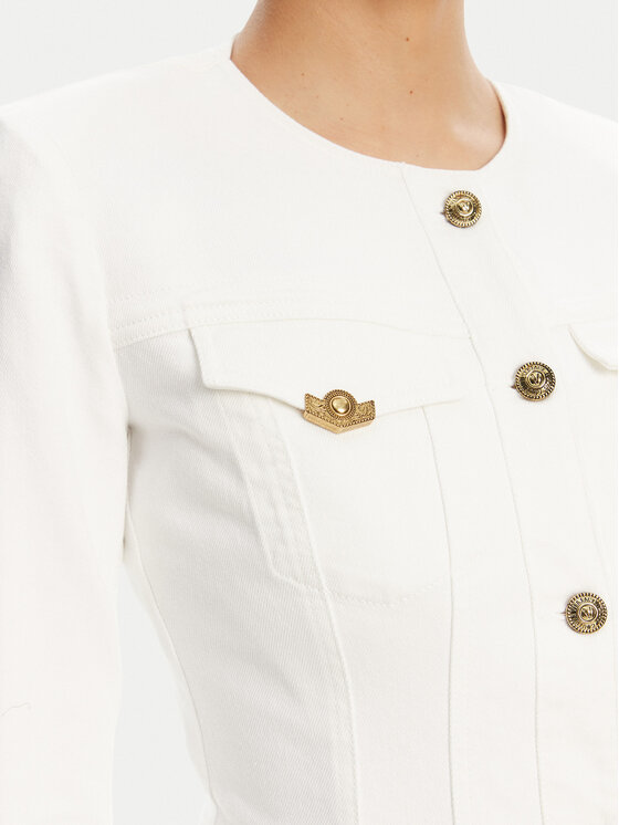 Versace Jeans Couture Versace Jeans Couture Džínsová bunda 78HAS457 Biela Slim Fit