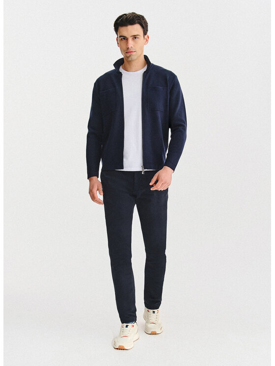 Pako Lorente Pako Lorente Kardigan P25WF-2X-013 Granatowy Classic Fit