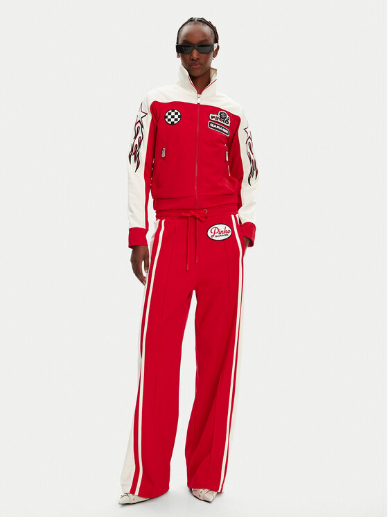 PINKO PINKO Jogginghose Jacob 105272 A2MD Rot Relaxed Fit