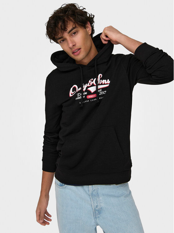 Only & Sons Only & Sons Pulóver Lenny 22028594 Fekete Regular Fit