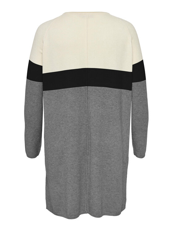 ONLY Carmakoma ONLY Carmakoma Trikotāžas kleita 15183362 Pelēks Regular Fit