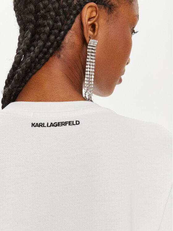 KARL LAGERFELD KARL LAGERFELD Džemperis 245W1813 Balta Regular Fit