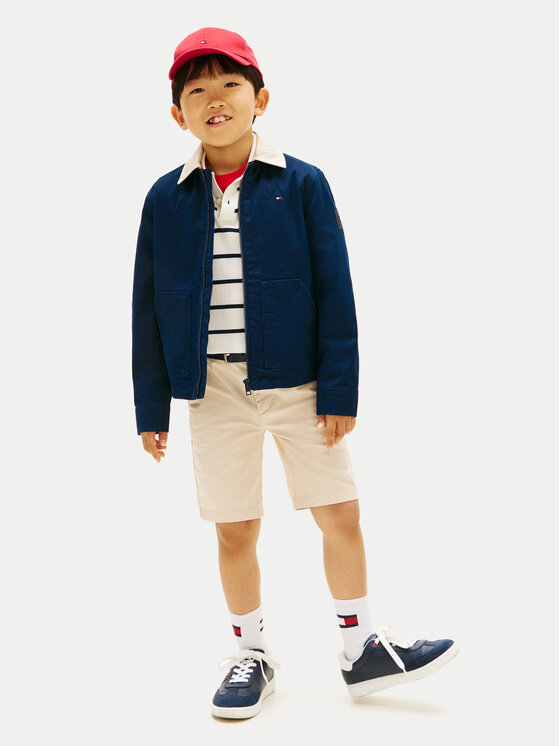 Tommy Hilfiger Tommy Hilfiger Szorty materiałowe 1987 Essential KB0KB09641 Beżowy Regular Fit