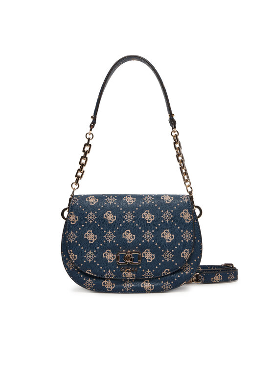 Guess Torebka Emelie Logo HWGP99 28200 Granatowy