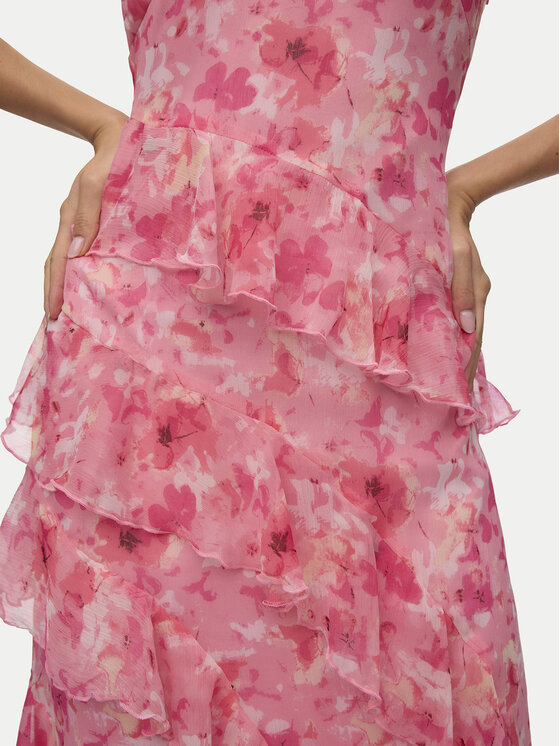 Vero Moda Vero Moda Estélyi ruha Smilla 10346307 Rózsaszín Regular Fit