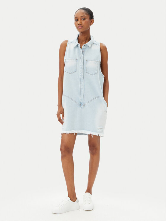 One Teaspoon One Teaspoon Rochie de blugi Braxton 25354 Albastru celest Regular Fit