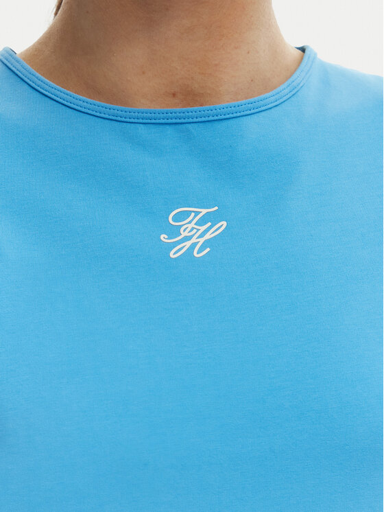 Tommy Hilfiger Tommy Hilfiger T-Shirt WW0WW48710 Blau Slim Fit