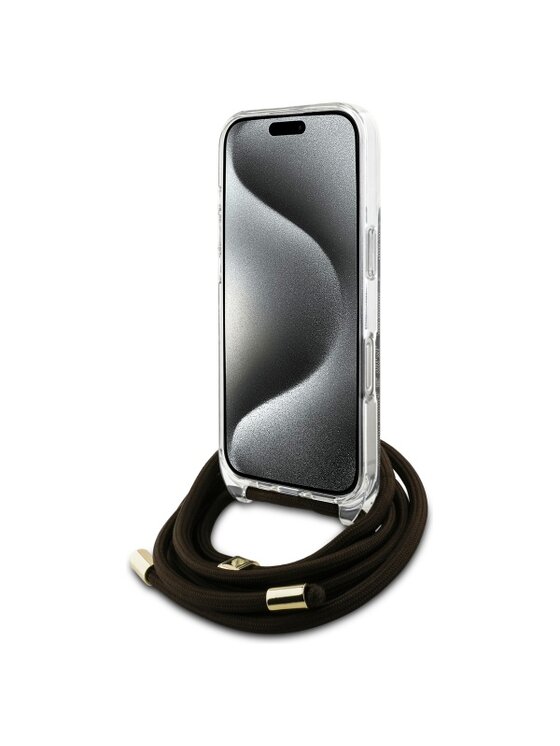 Guess Guess Etui na telefon Apple iPhone 16 Pro Brązowy