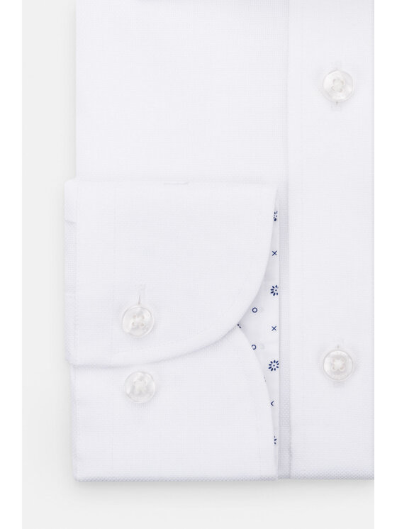 Lancerto Lancerto Koszula KO073122000004 Almansa 2 Biały Slim Fit