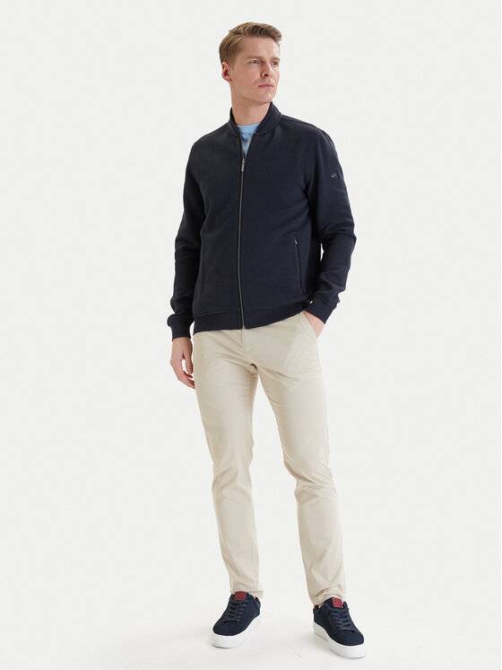 Bugatti Bugatti Sweatshirt 8750-75174C Dunkelblau Regular Fit