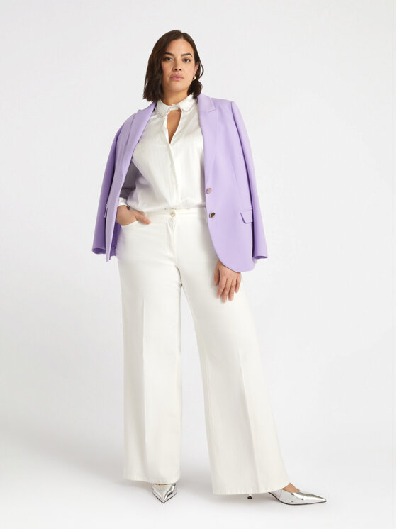 Fiorella Rubino Fiorella Rubino Koszula 5025T001244N011 Biały A-Line Fit