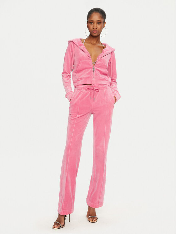 Juicy Couture Juicy Couture Donji dio trenerke Tina JCAPW045 Ružičasta Regular Fit