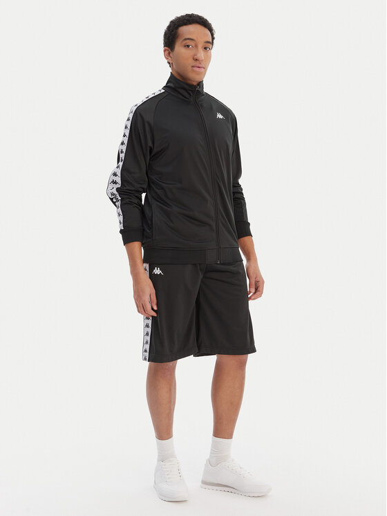 Kappa Kappa Sporta šorti Banda Treadwellz 304KQ20 Melns Regular Fit