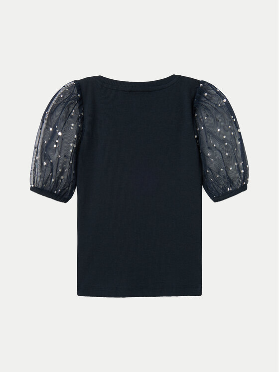 NAME IT NAME IT Bluzka 13236047 Granatowy Slim Fit