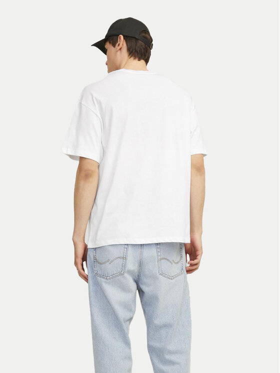 Jack&Jones Jack&Jones 2er-Set T-Shirts Bradley 12264845 Weiß Wide Fit