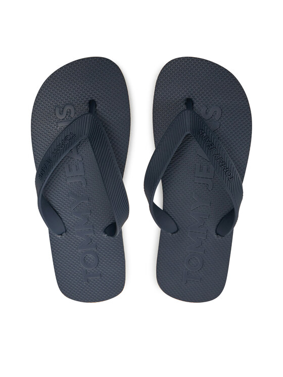 Flip flop Tommy Jeans Tjw Logo Flip Flop EN0EN02447 Bleumarin