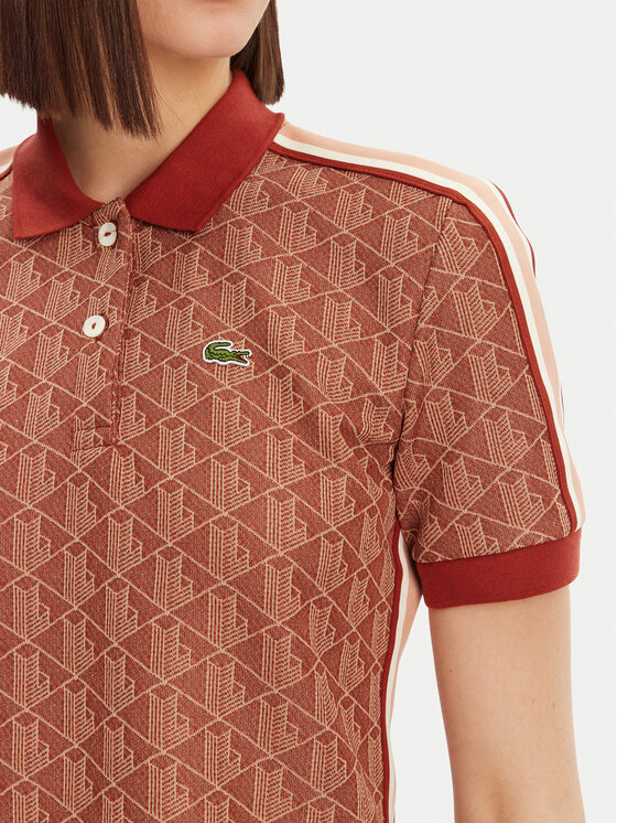 Lacoste Lacoste Polo majica DF3364 Rjava Slim Fit