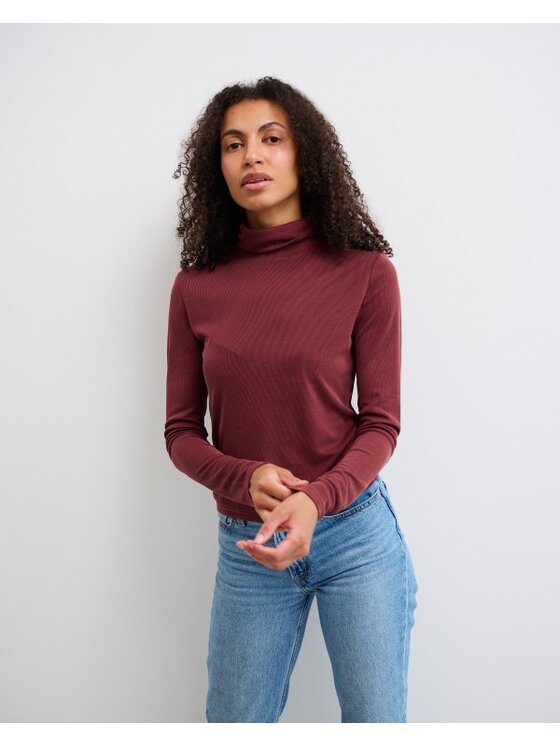 Le Songe Le Songe Longsleeve NUBI Brązowy Basic Fit