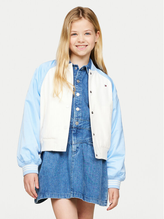 Tommy Hilfiger Tommy Hilfiger Bomber jakna Varsity KG0KG08054 Modra Regular Fit