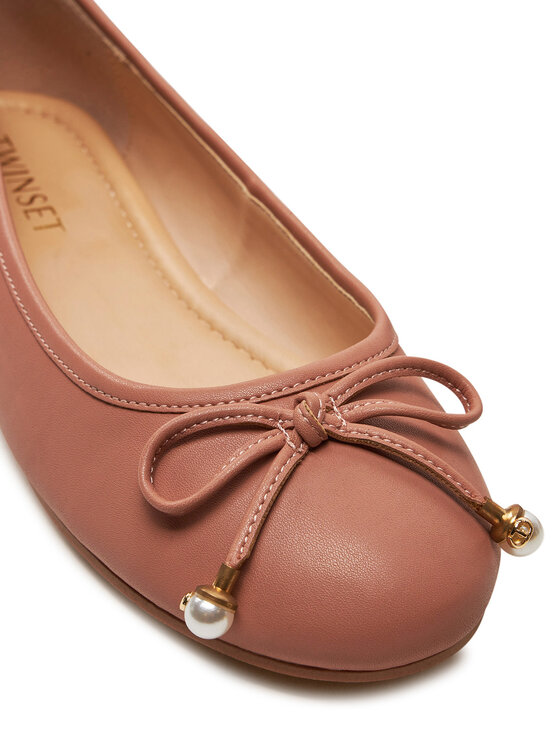 TWINSET TWINSET Μπαλαρίνες Ballerina 242TCP150 Μπεζ