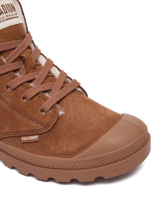 Palladium Palladium Schnürstiefeletten Pampa Hi Zip Wl 95982-291-M Braun