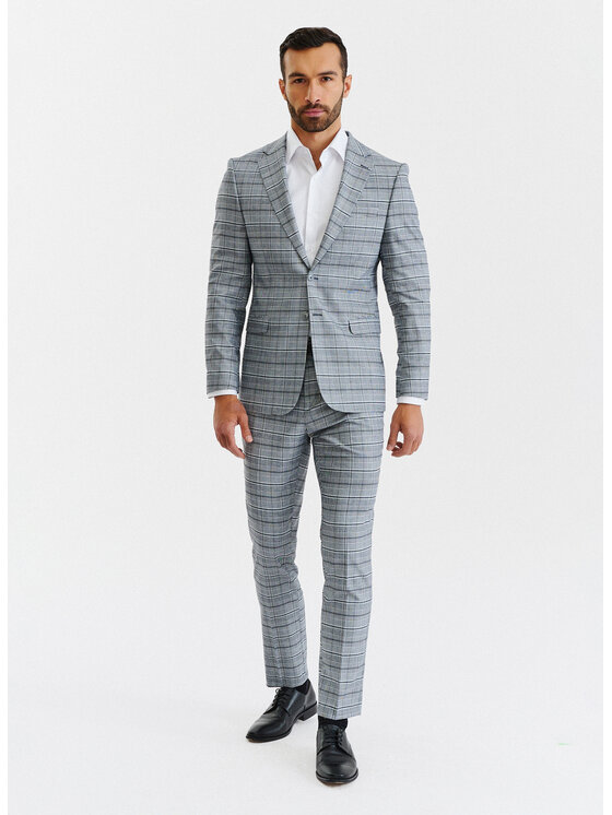 Pako Lorente Pako Lorente Spodnie garniturowe P23SF-6G-032 Szary Slim Fit