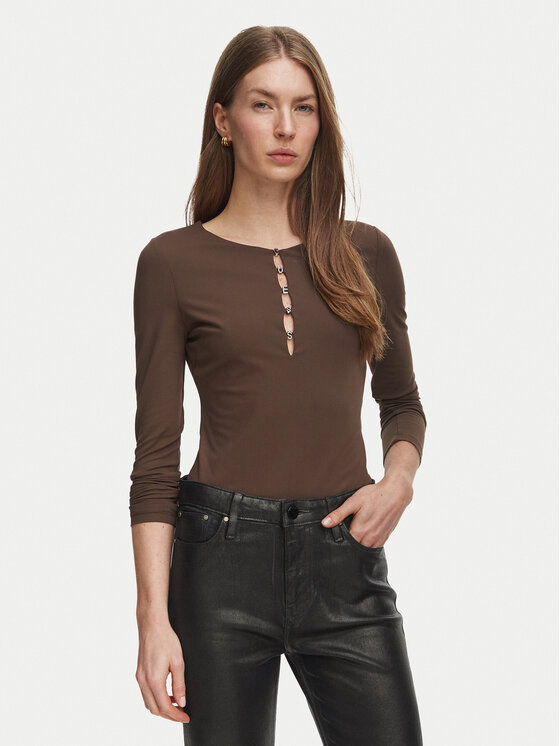 Guess Guess Bodi W6BP21 K6256 Rjava Slim Fit