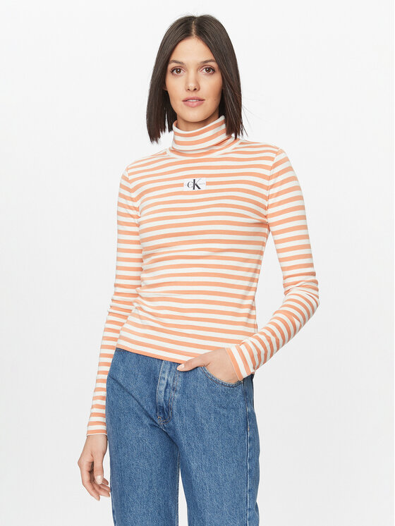Calvin Klein Jeans Rolák J20J222246 Oranžová Slim Fit