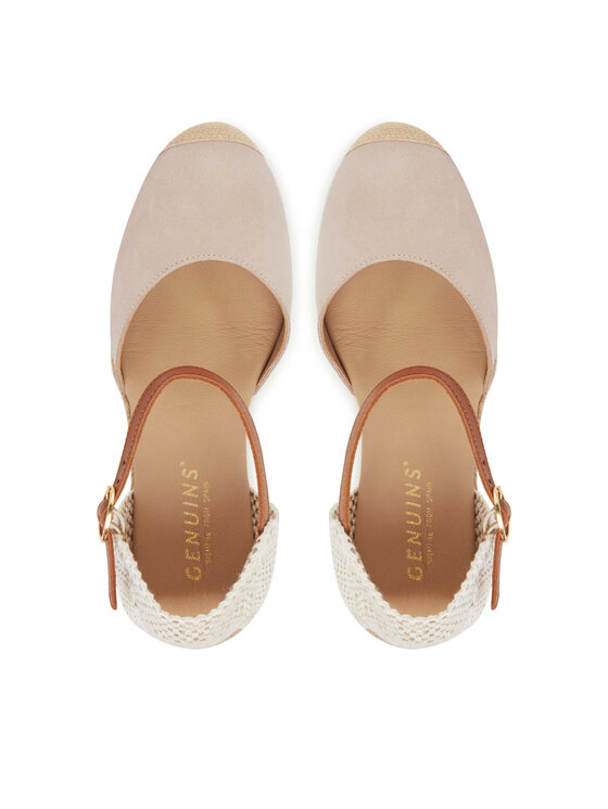 Genuins Genuins Espadrillid Carina Velour G106385 Roosa