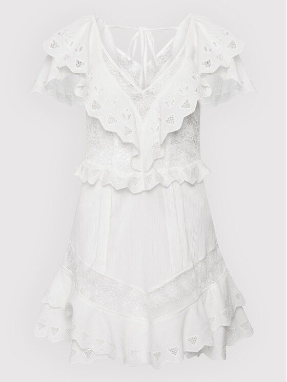 IRO IRO Лятна рокля Rioja AQ537 Бял Regular Fit